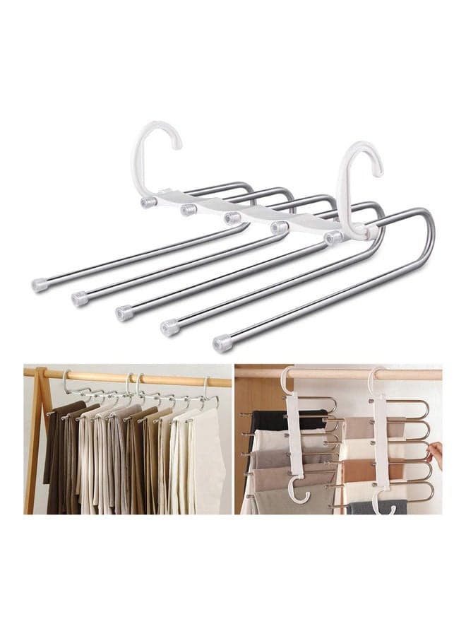 5-Layer Anti-Rust Cloth Hanger White