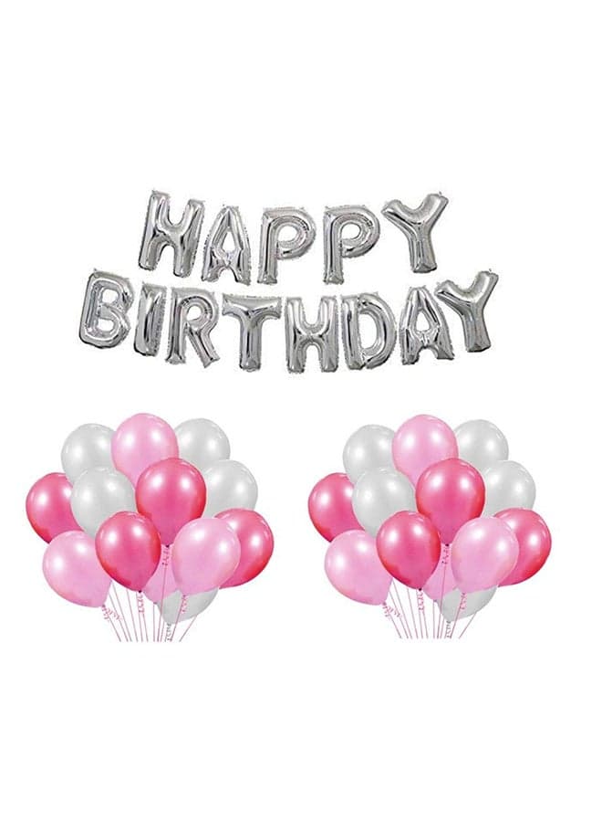 30 Piece Birthday Foil Balloon Set 18inch