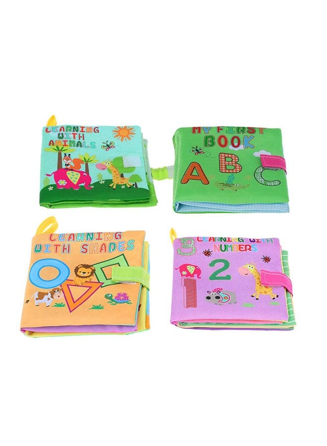 4-Piece Cloth Book Set Eco Friendly Material Special Size Designed For Kids