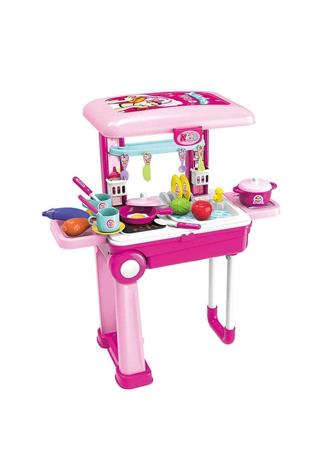 Little Chef Kids Deluxe Attractive Kitchen Cook Play Set With Lights And Sound