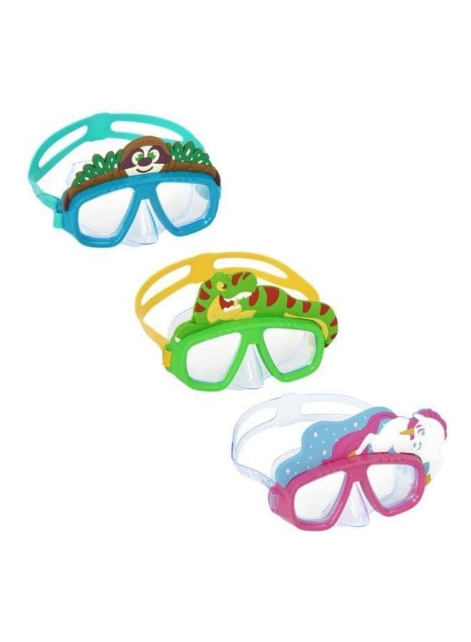 1-Piece Hydro-Swim Lil Animal Mask Multicolour Mcm