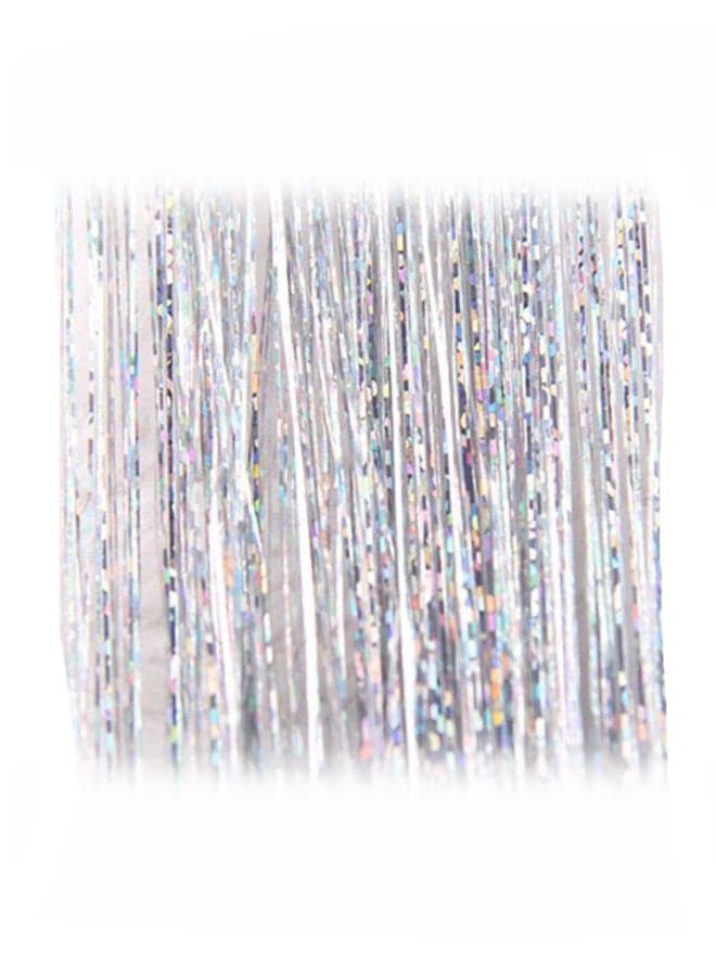 Hair Tinsel Sparkle Holographic Glitter Party Wig Silver/Pink/Gold