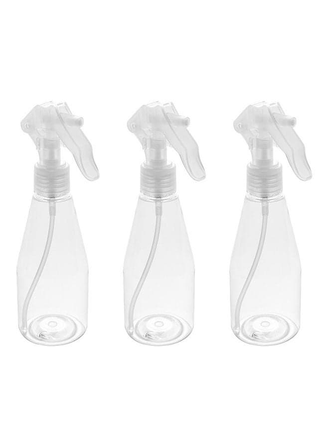 3-Piece 50ml Empty Plastic Spray Bottles Clear