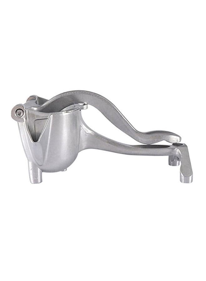 Stainless Steel Portable Manual Juicer Silver 22cm