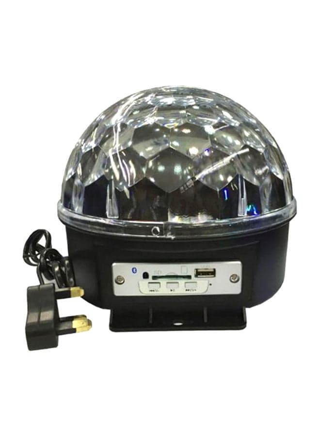 LED Crystal Magic Ball Stage Light With MP3 Player, USB/SD/Bluetooth Black 16x19cm
