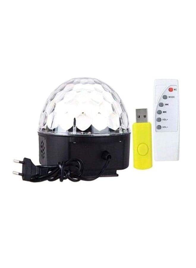 Magic Crystal Ball LED Music Stage Light black/yellow/clear 16x19cm