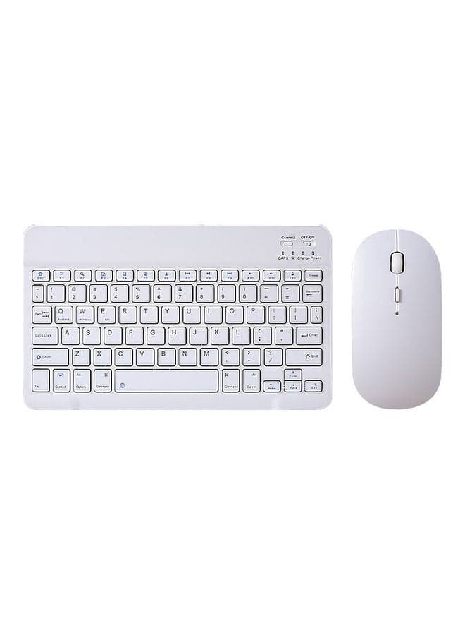 Wireless Keyboard And Mouse Set White