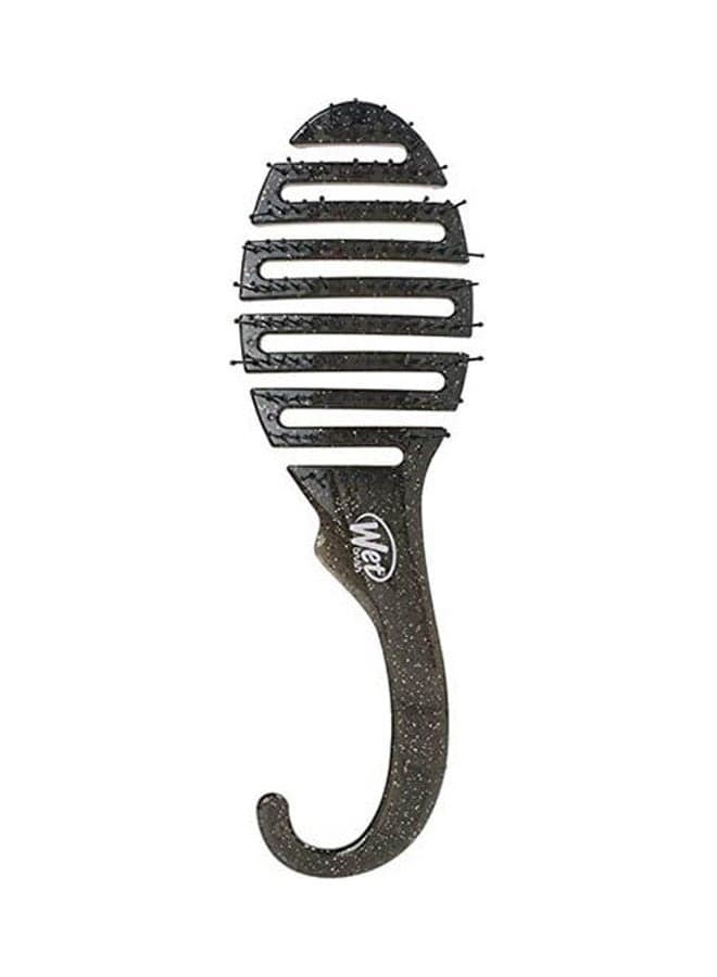 Shower Glitter Hair Brush Black 1.77 x 2.76 x 11.42inch