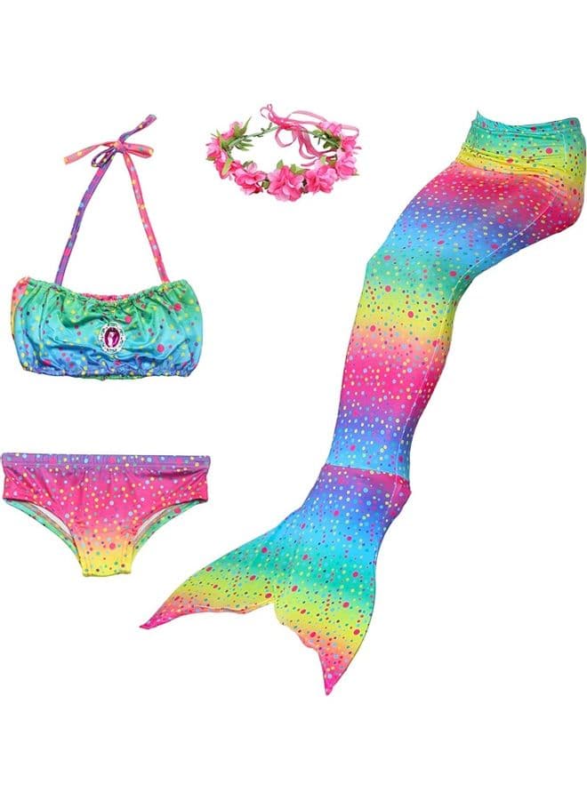 Mermaid Tail Swimming Costume 110cm