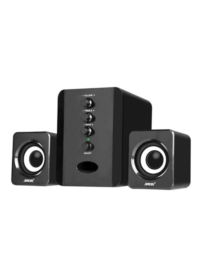 Usb Wired Speakers Black