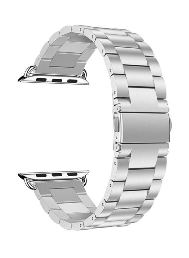 Replacement Band Loop Strap For Apple Watch Series 4 44mm Silver