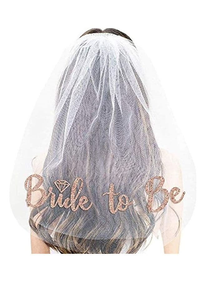 Bride To Be Themed Veil