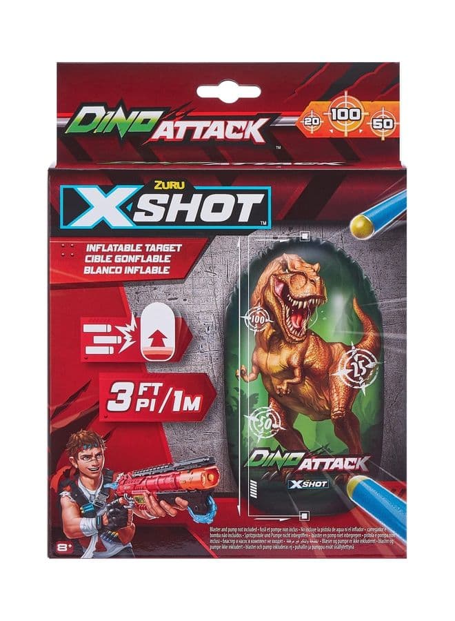 X-Shot, Dino Attack-Inflatable Dino Target, 1meter 1meter