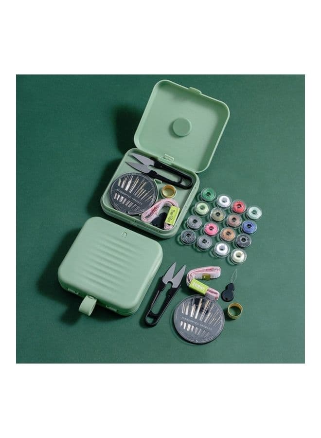 Small Magnetic Sewing Kit Box Green