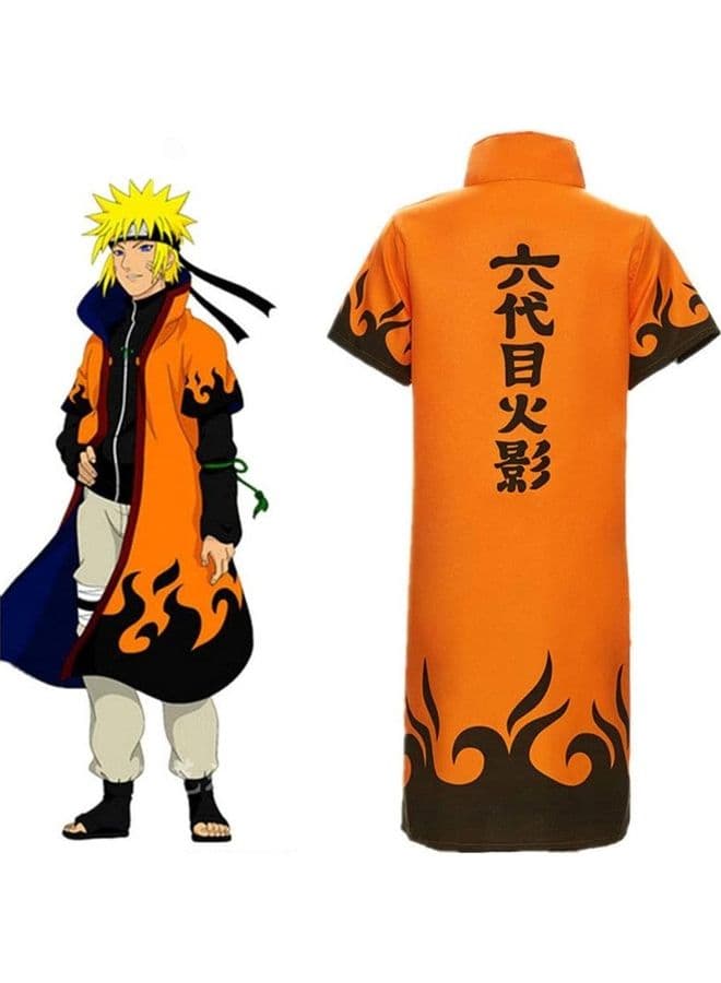 Naruto Uzumaki Cosplay Hokage Cloak XXL