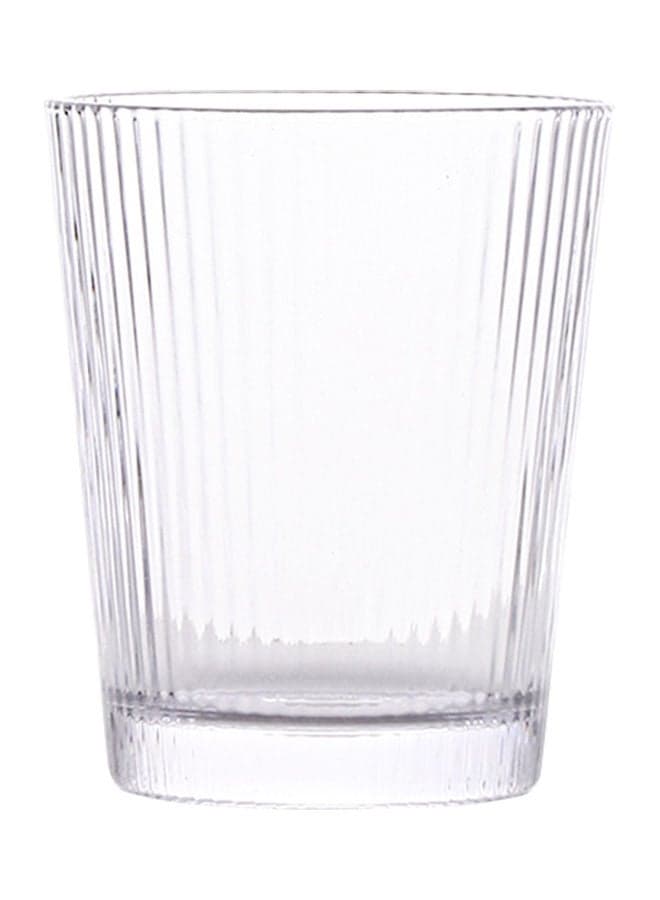 V-Shaped Striped Glass Clear