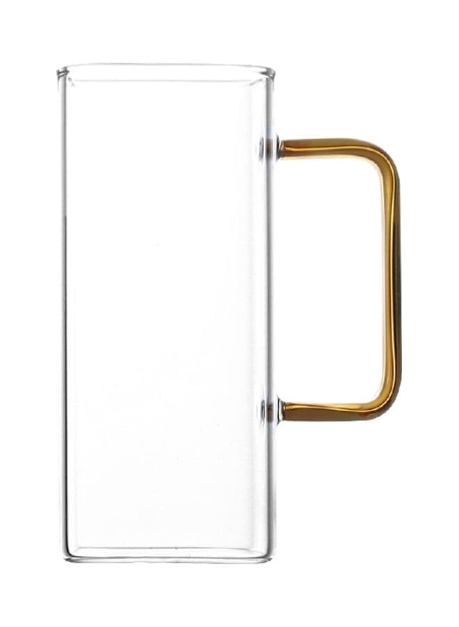Glass Handle Tumbler Clear/Gold