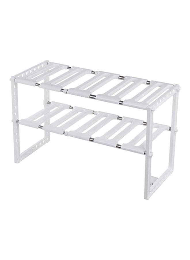 Kitchen Telescopic Storage Rack White 50-70cm