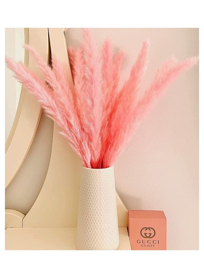 15-Piece Artificial Grass Stem Pink