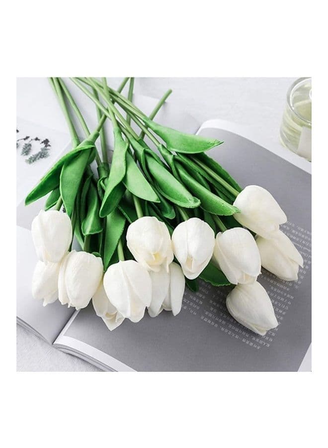 20-Piece Artificial Tulip Flowers Multicolour One Size