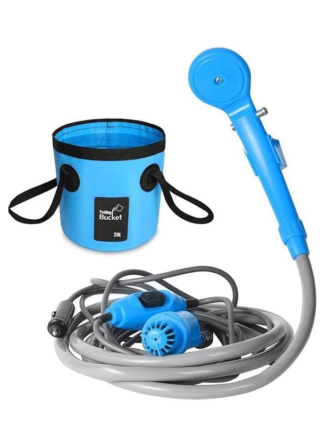Outdoor Shower Folding Bucket Kit For Travel 30.5x16.5x8.5cm