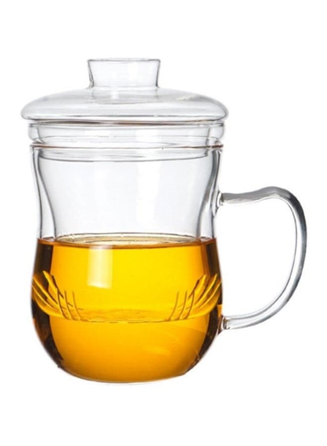 Mug And Strainer With Lid Clear