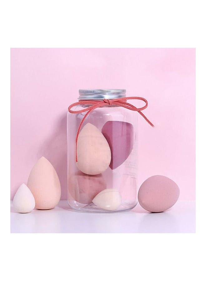 Makeup Blender Beauty Sponge With Bottle Gift Set - 5 Pcs Multicolour