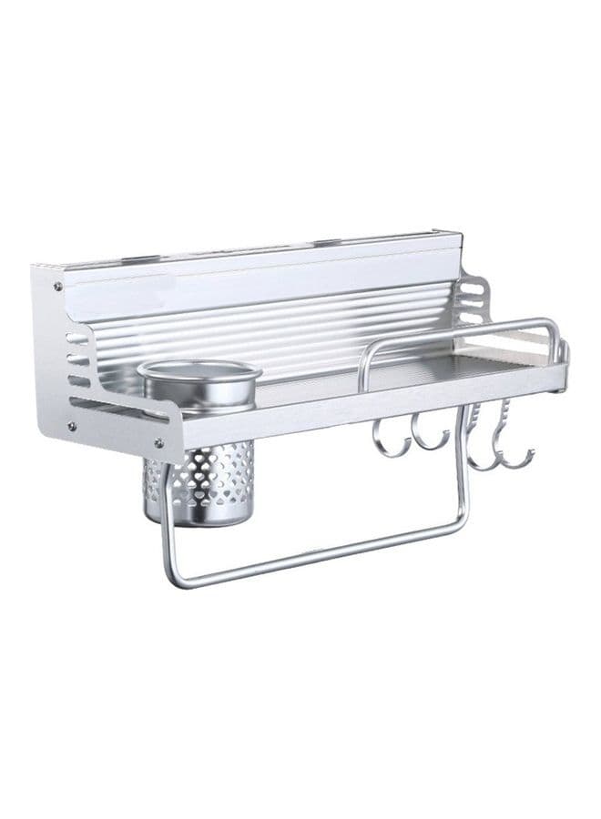 Punch-Free Wall-Mounted Storage Rack White
