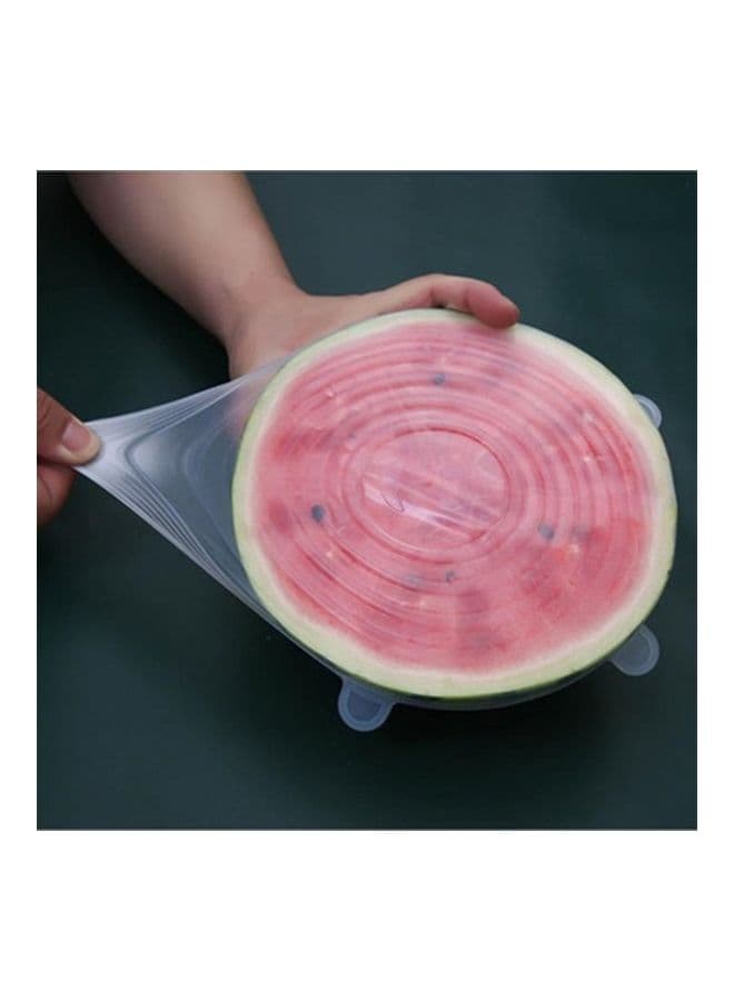 6-Different Sizes Food Fresh Lids Transparent 20x15x3cm