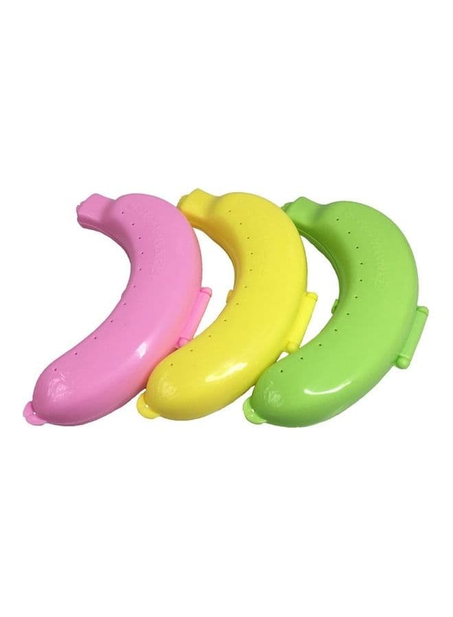 Pack Of 3 Banana Storage Box Multicolour 20x15x3cm