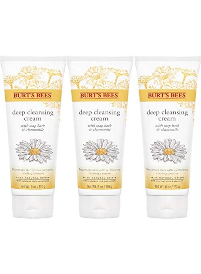 Pack Of 3 Soap Bark And Chamomile Deep Cleansing Cream