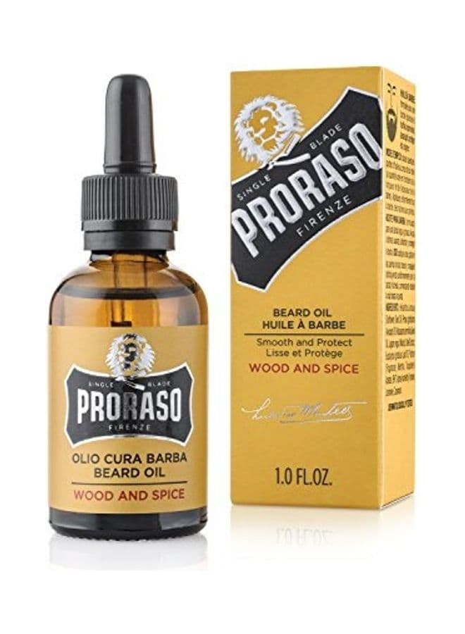 Olio Cura Barba Beard Oil - Wood And Spice