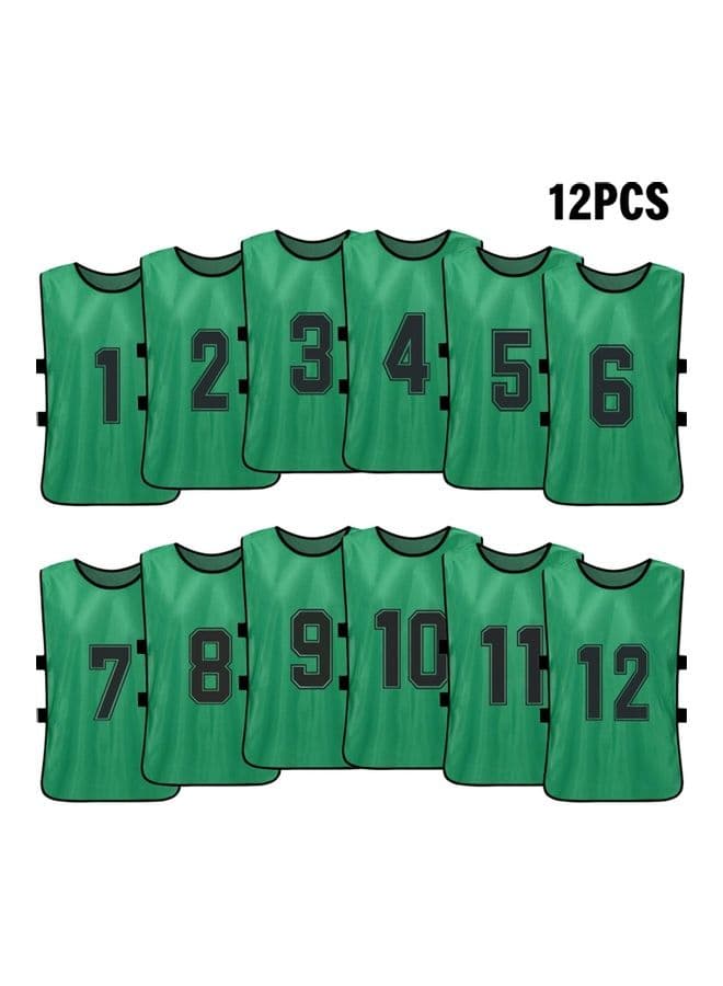 12-Piece Quick-Drying Football Vest Jersey Set