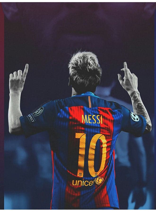 Football Themed Wall Art Multicolour