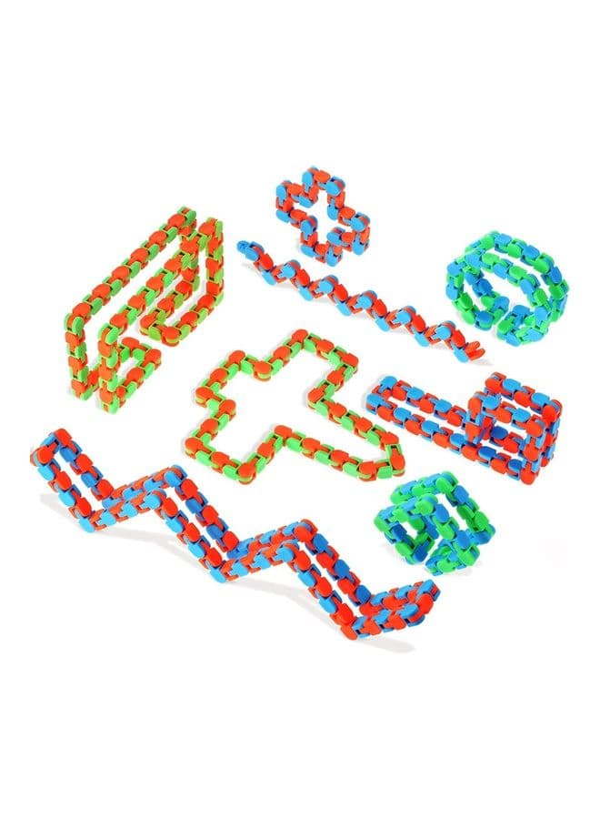 9-Pieces 24 Links Wacky Tracks Fidget Toys