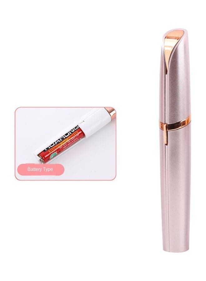 Painless Electric Eyebrow Hair Remover Rose Gold