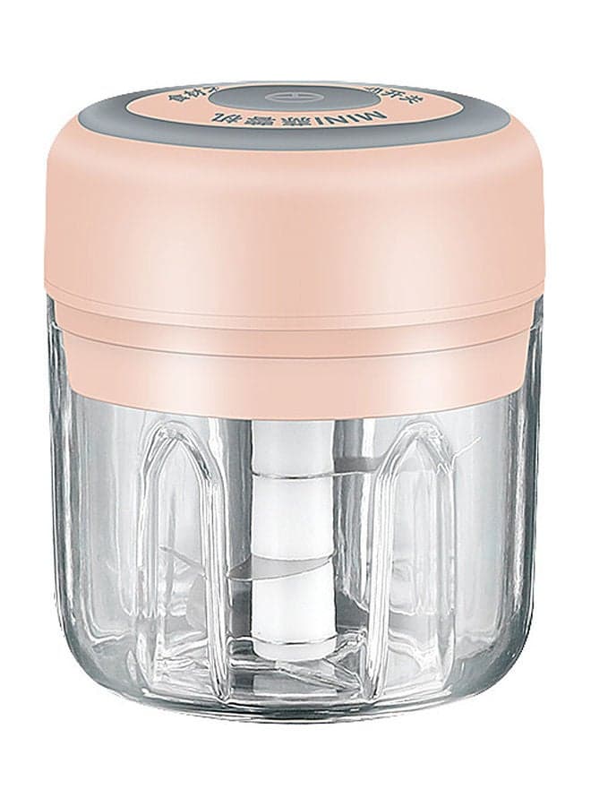 Mini Electric Garlic Grinder Pink 250ml