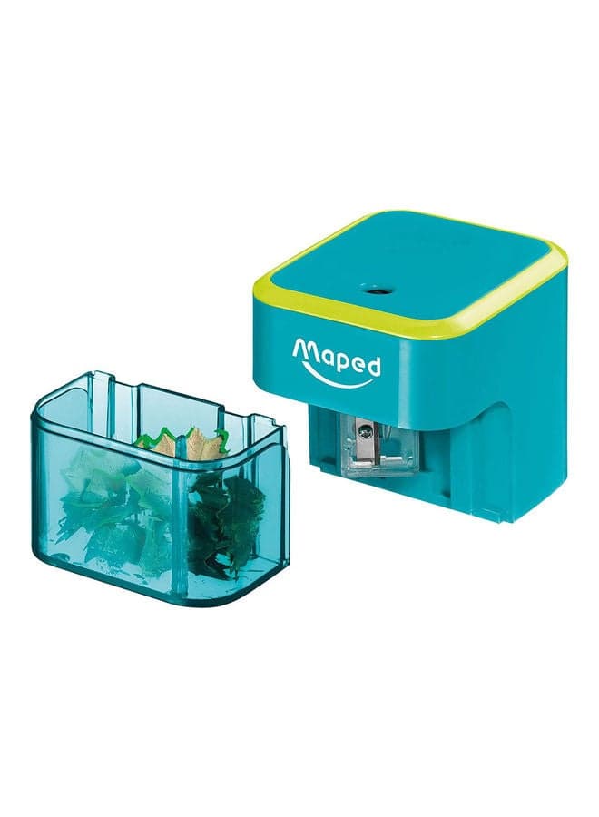 Battery Operated Electric Pencil Sharpener Blue/Yellow