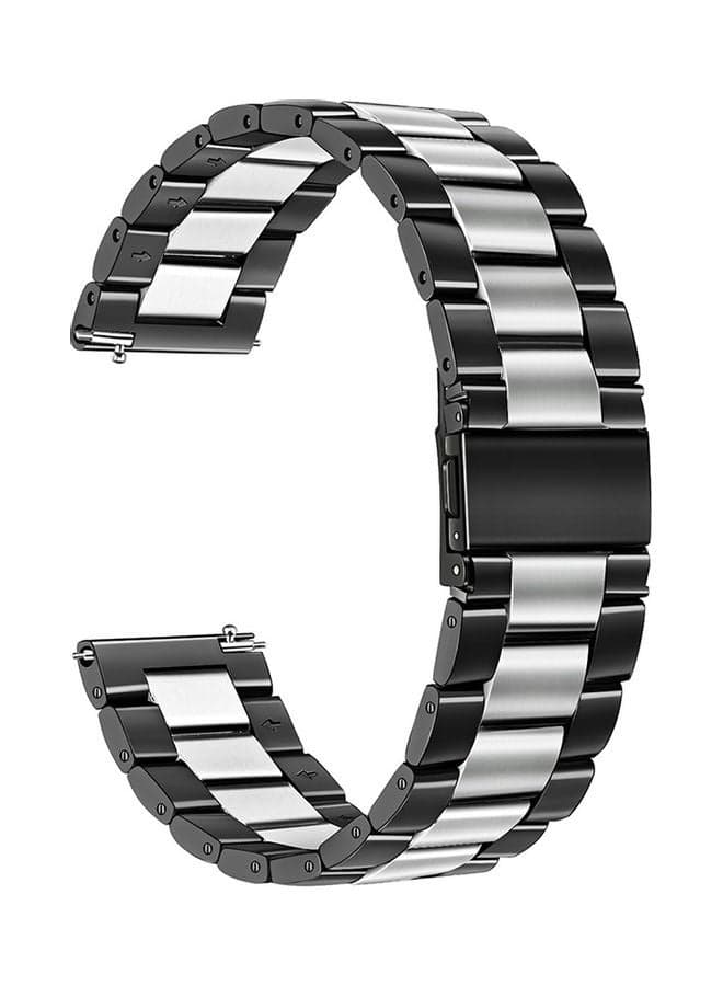 Replacement Stainless Steel Band For Huawei Watch GT 2/Honor Magicwatch 2 46mm Black/Silver