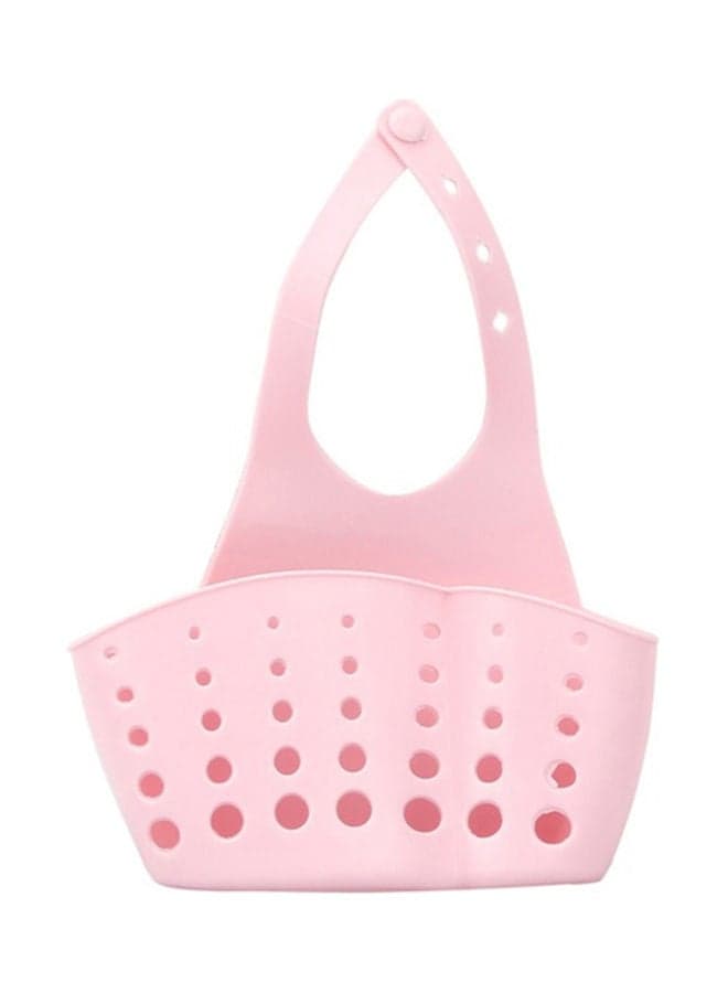 Portable Hanging Storage Basket Pink 16.5 x 21.5cm