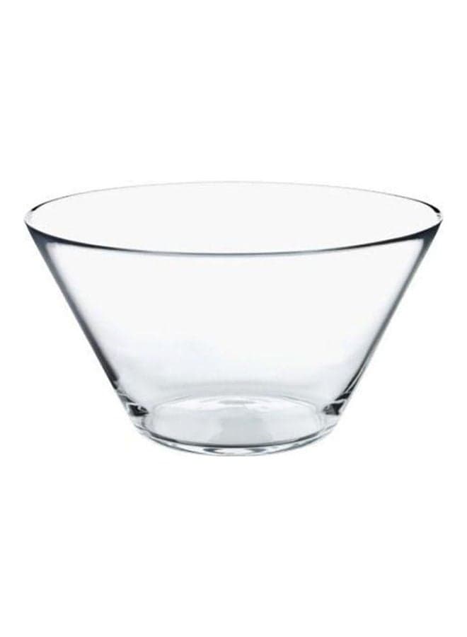 Serving Bowl Made Of Clear Glass Round CLear 28X15cm