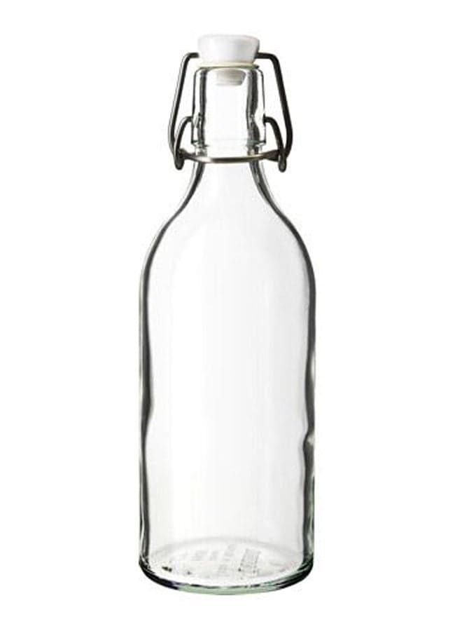 Bottle With Stopper- Transparent Glass Clear 30X8.6cm