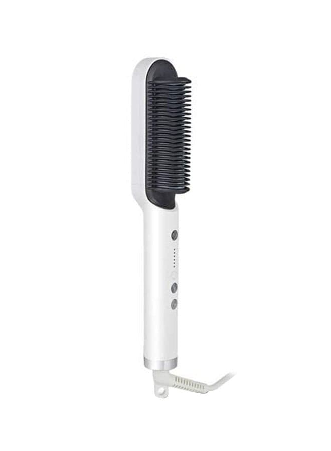 Hair Straightener Brush White