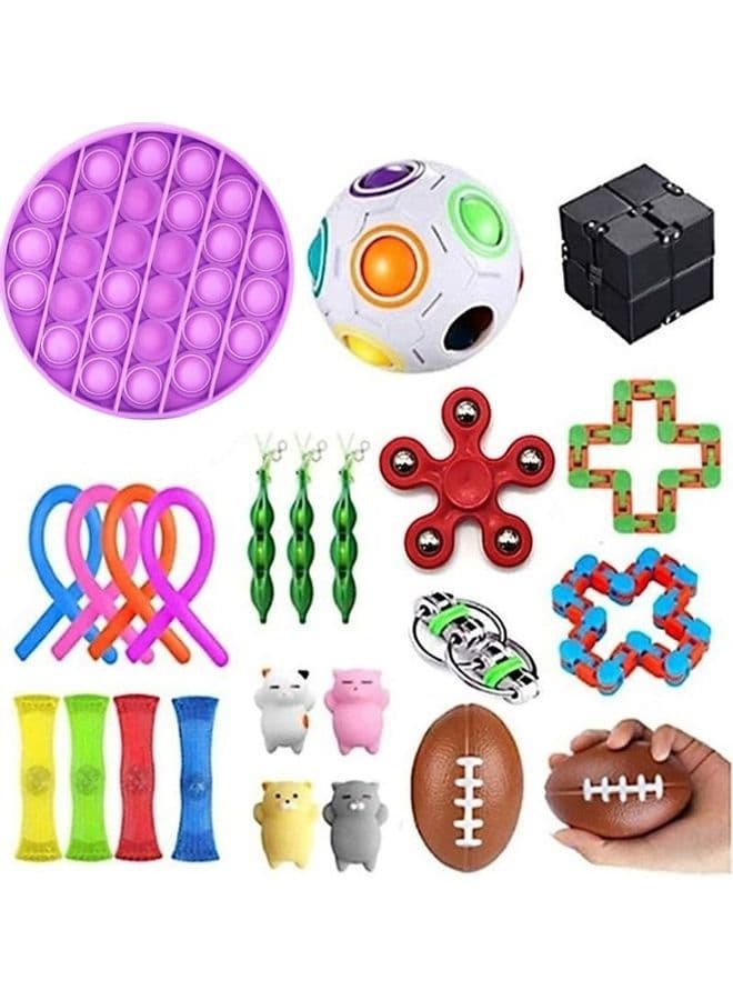 24-Piece Push Pop Fidget Toy Set