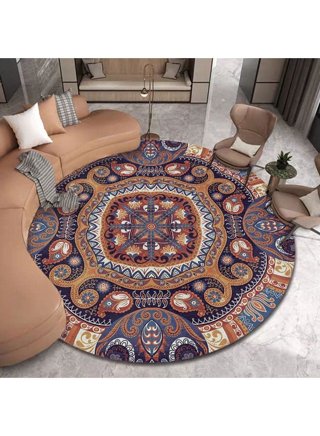 Decorative Round Mat Multicolour 120x120cm