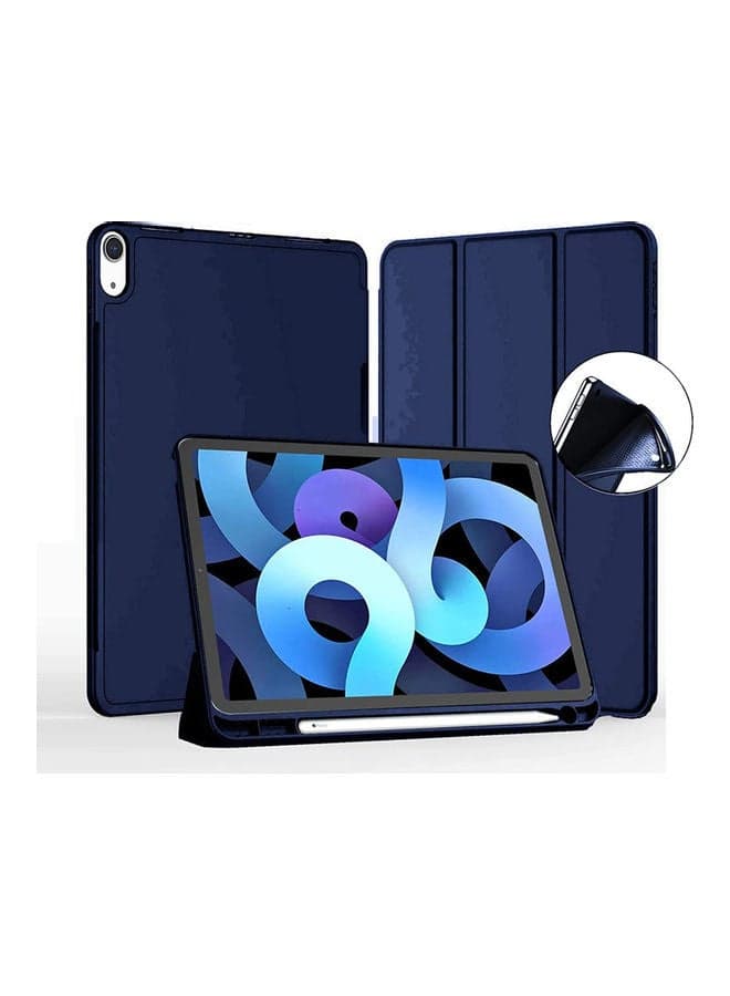 Smart Flip Auto Sleep/Wake Case Cover For Apple iPad Air 4 - 2020 Navy Blue