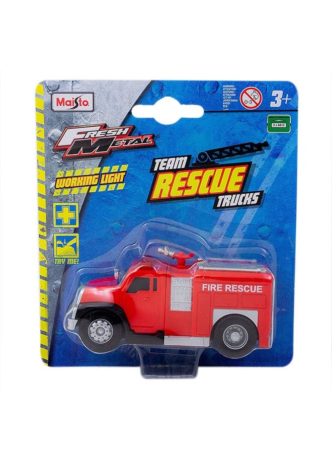 Rescue Fire Truck With Lights Multicolour