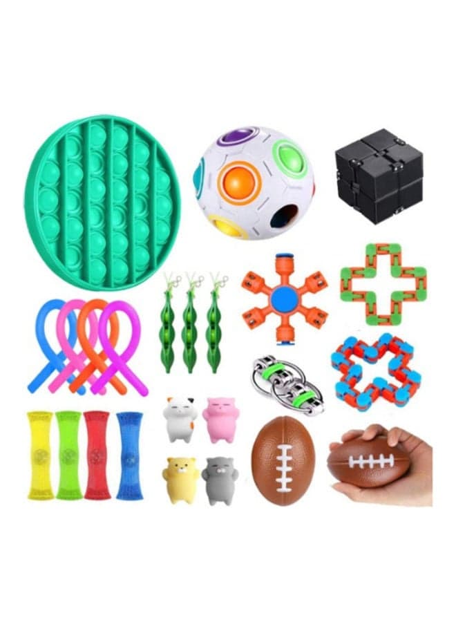 24-Piece Push Pop Bubble Sensory Fidget Toy Set
