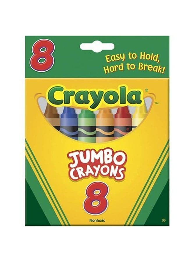 8 Piece Jumbo Crayons 11.43x7.14x1.91cm