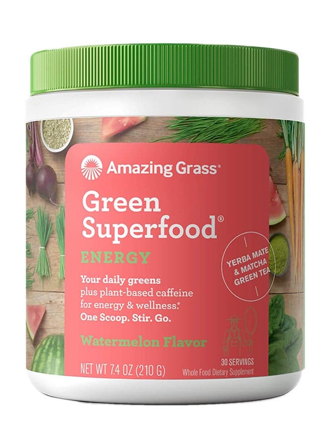 Watermelon Flavour Green Superfood Energy Supplement